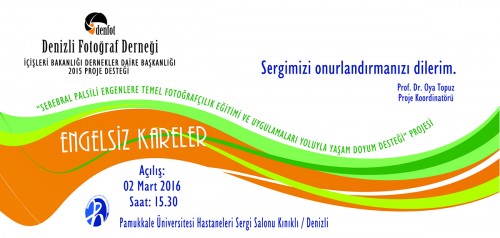 Serebral Palsili Ergenlerde Temel Fotoğrafçılık Eğitimi ve Uygulamaları Yoluyla Yaşam Doyum Desteği Projesi Fotoğraf Sergisi