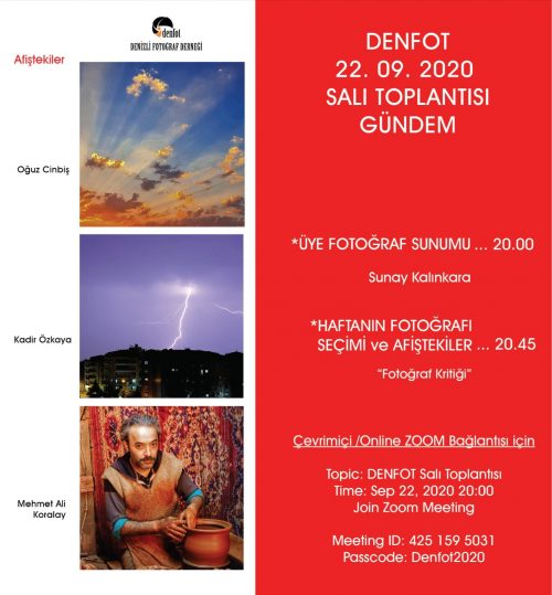22.09.2020 Sunum Programı