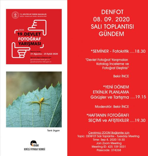 08.09.2020 Haftalık Program