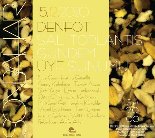 15.12.2020 Sunum Programı